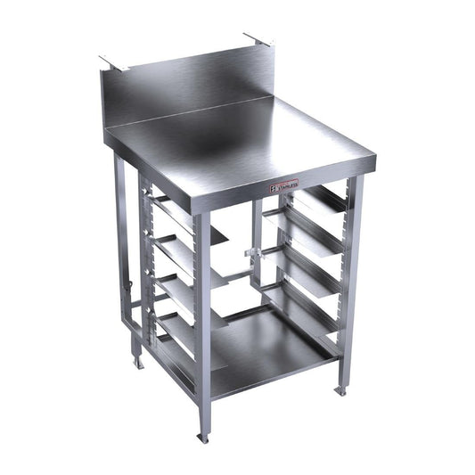 Simply Stainless 700 series Single Bar Module 200mm upstand & glass/dishwash basket rack • PAS-FY564