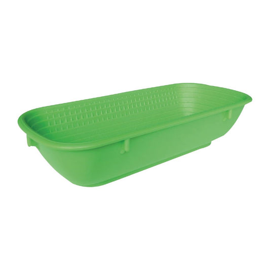 Matfer Bread Proofing Basket Green 0.5kg - 270x120mm • PAS-FY614