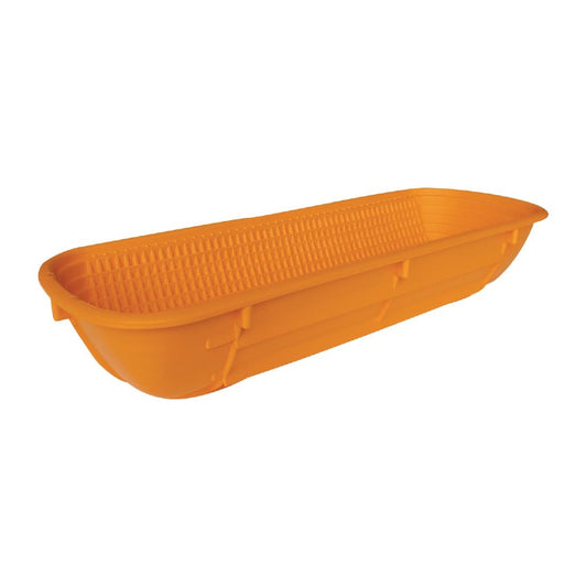 Matfer Bread Proofing Basket Orange 1.0kg - 350x130mm • PAS-FY615