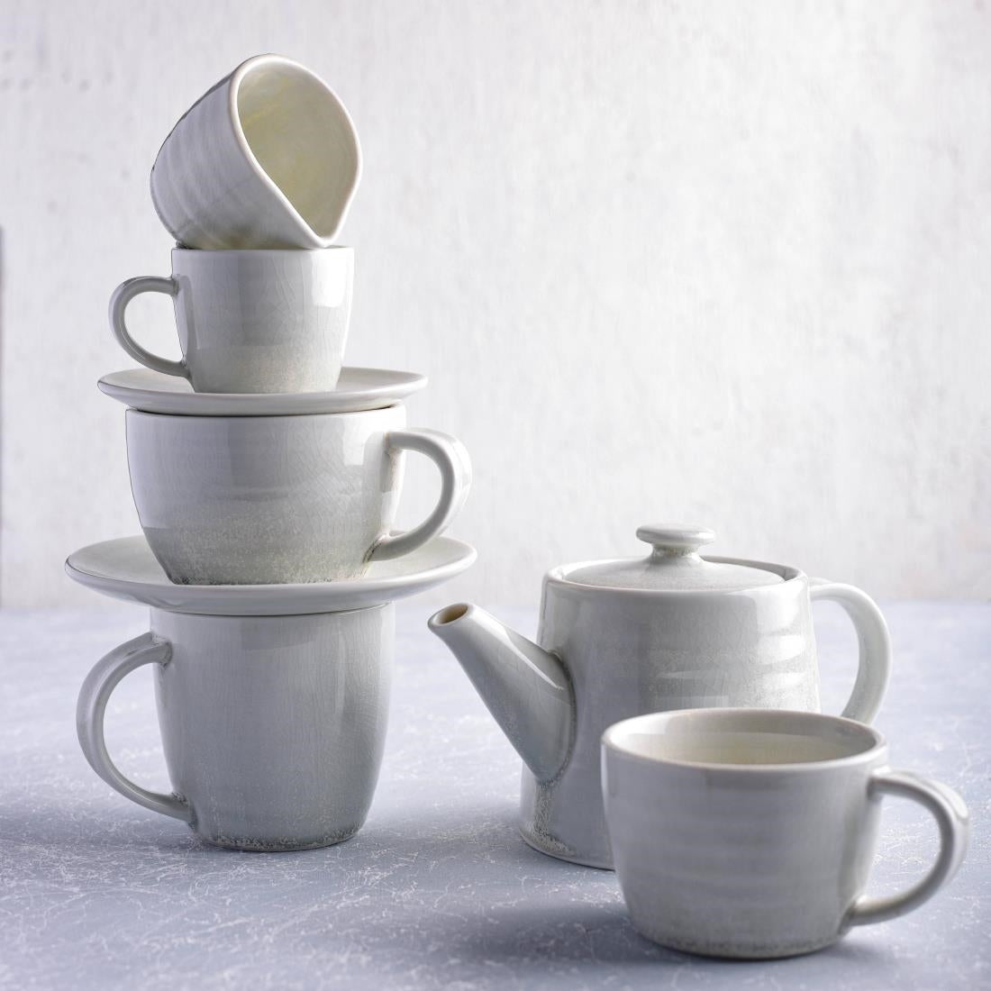 Moda Porcelain Willow Saucer for Coffee/Tea Cup 145mm (6 Pack) (Pack of 6) • PAS-FY673