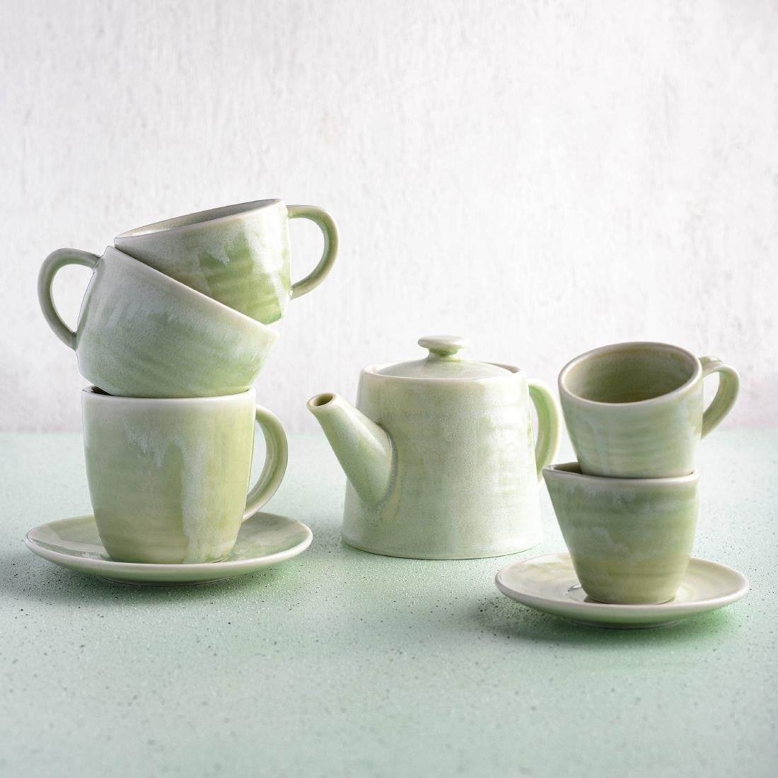 Moda Porcelain Lush Coffee/Tea Cup 280ml (6 Pack) (Pack of 6) • PAS-FY679