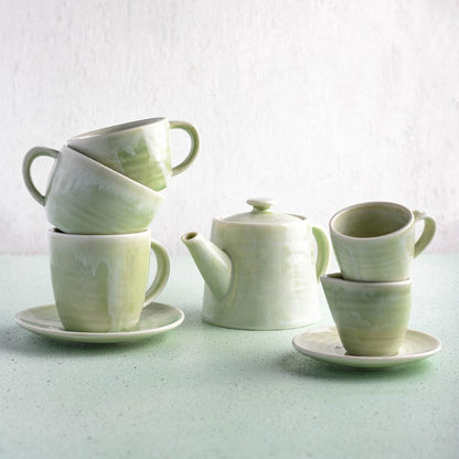 Moda Porcelain Lush Coffee/Tea Cup 280ml (6 Pack) (Pack of 6) • PAS-FY679