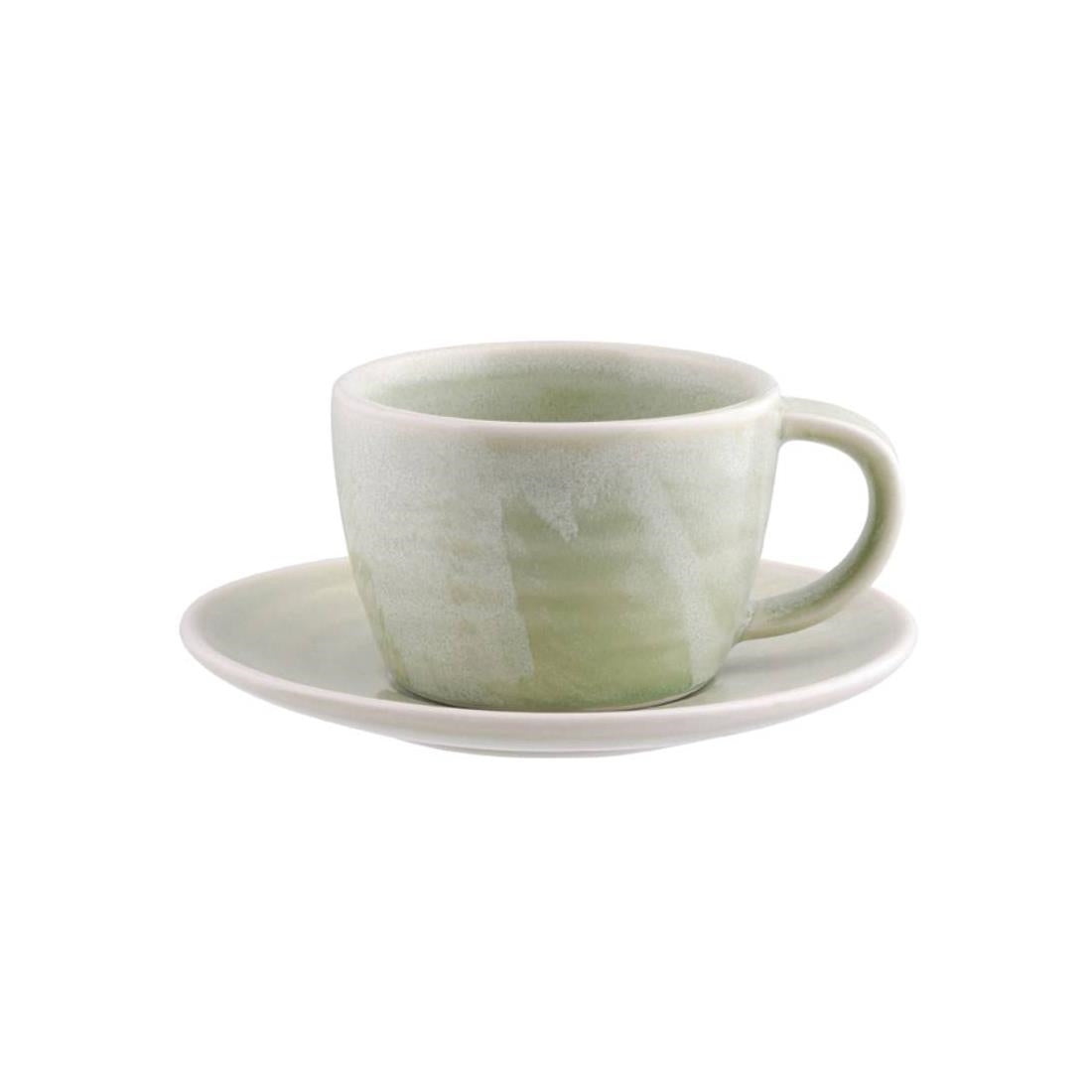 Moda Porcelain Lush Saucer for Coffee/Tea Cup 145mm (12 Pack) • PAS-FY680