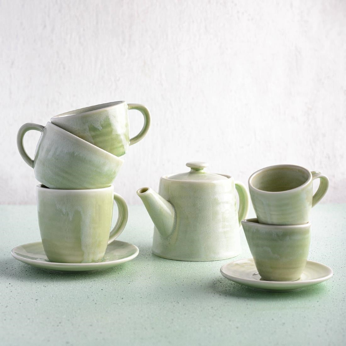 Moda Porcelain Lush Saucer for Coffee/Tea Cup 145mm (12 Pack) • PAS-FY680