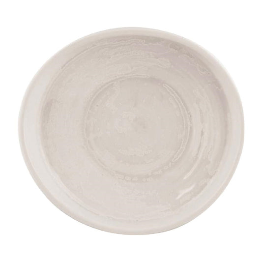 Moda Porcelain Snow Organic Bowl/Plate - 225x205mm (6 Pack) • PAS-FY691