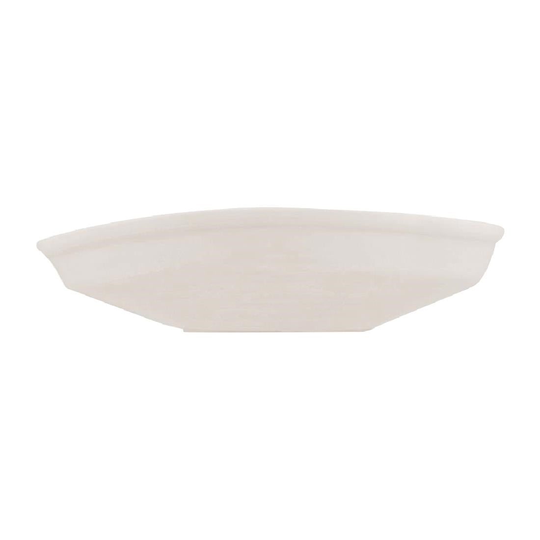 Moda Porcelain Snow Organic Bowl/Plate - 250x235mm (4 Pack) (Pack of 4) • PAS-FY692