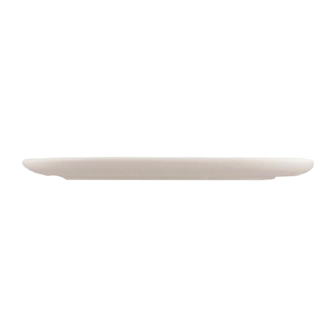 Moda Porcelain Snow Oval Coupe Plate - 305x180mm (Box 6) • PAS-FY693