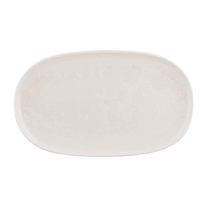 Moda Porcelain Snow Oval Coupe Plate - 305x215mm (6 Pack) • PAS-FY694