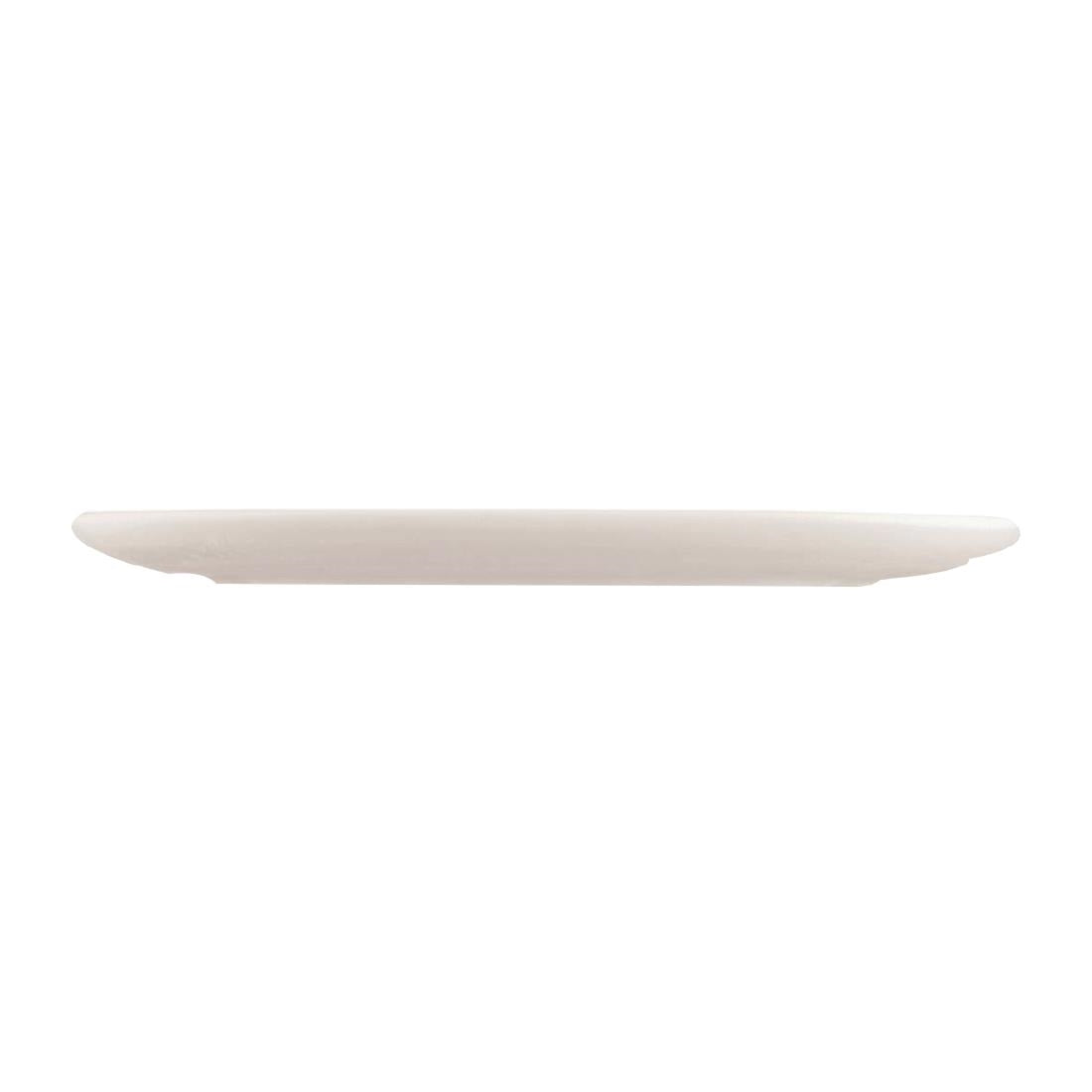 Moda Porcelain Snow Oval Coupe Plate - 305x215mm (6 Pack) • PAS-FY694