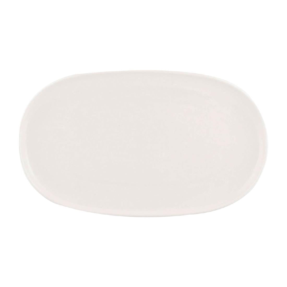 Moda Porcelain Snow Oval Coupe Plate - 405x240mm (3 Pack) • PAS-FY695