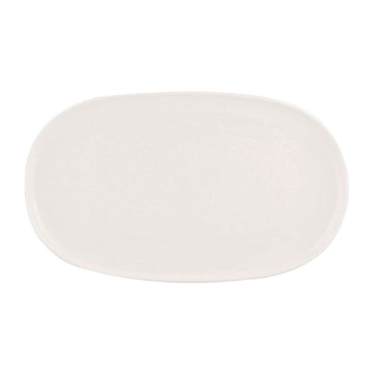 Moda Porcelain Snow Oval Coupe Plate - 405x240mm (3 Pack) • PAS-FY695
