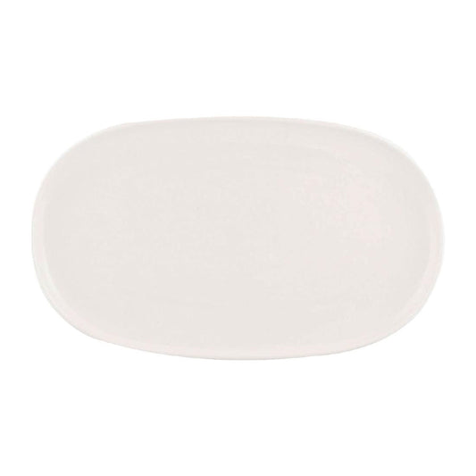 Moda Porcelain Snow Oval Coupe Plate - 405x240mm (3 Pack) • PAS-FY695