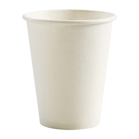 BioPak BioCup Single Wall White - 280ml 8oz 80mm (1000 Pack) • PAS-FY738