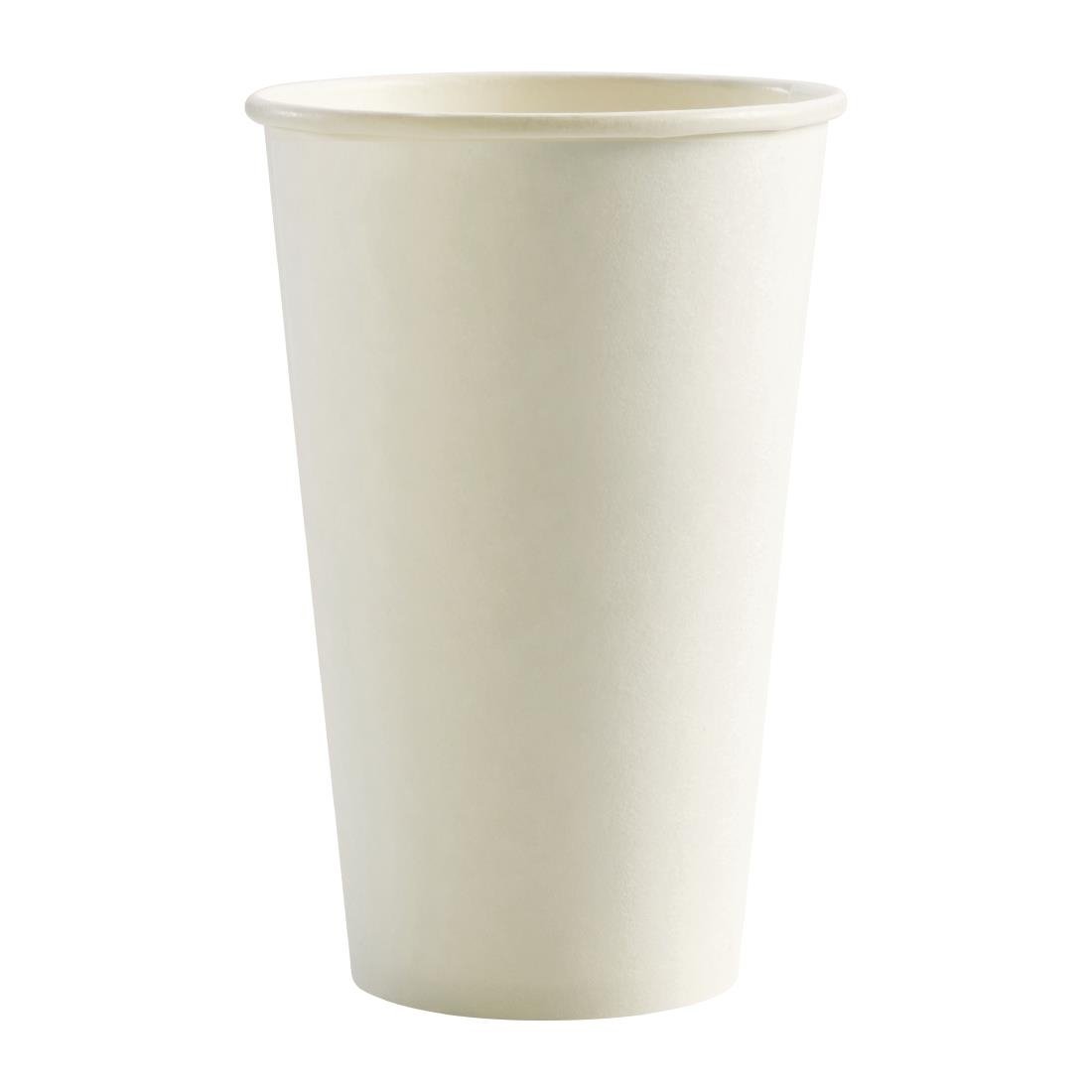 BioPak BioCup Single Wall White - 510ml 16oz 90mm (Pack 1000) • PAS-FY739