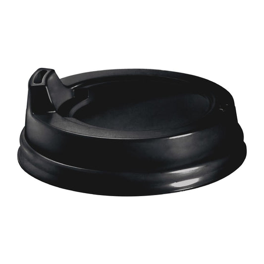 BioPak PS Small Sipper Lid Black - 80mm (1000 Pack) • PAS-FY745