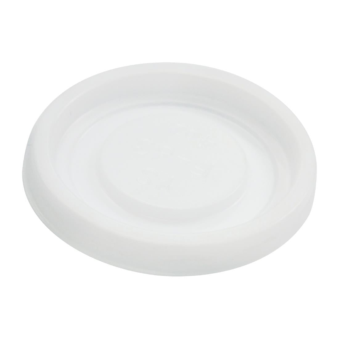 BioPak PS No Hole Lid White - 4oz 63mm (1000 Pack) • PAS-FY746
