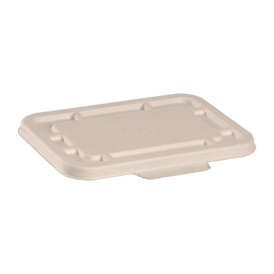 BioPak BioCane Takeaway Lids Natural - 500 & 600ml (Pack 500) • PAS-DU641