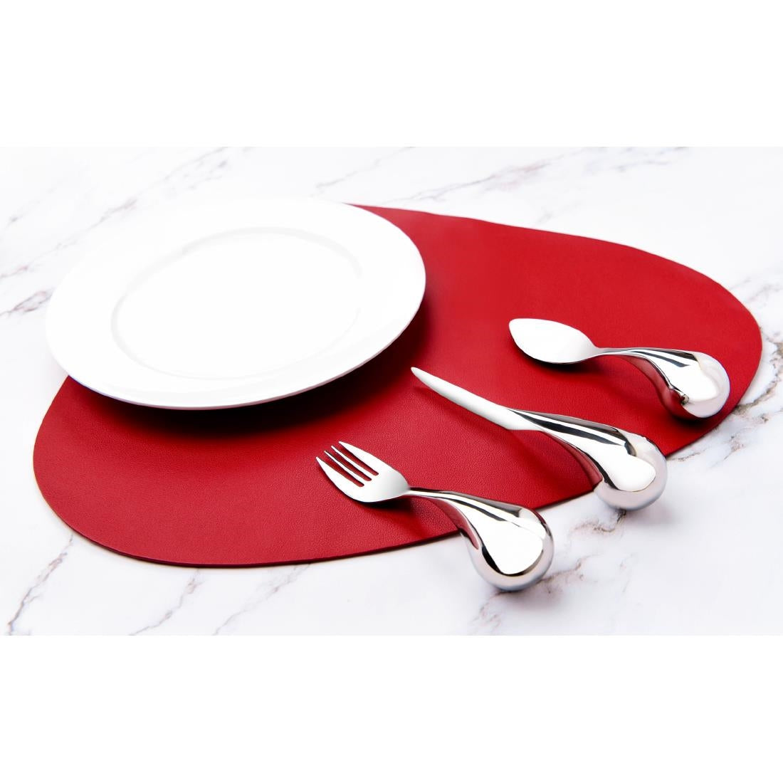 Tablekraft Independent Living Ergonomic Fork Ball Handle 18/10 (6 Pack) • PAS-FY897