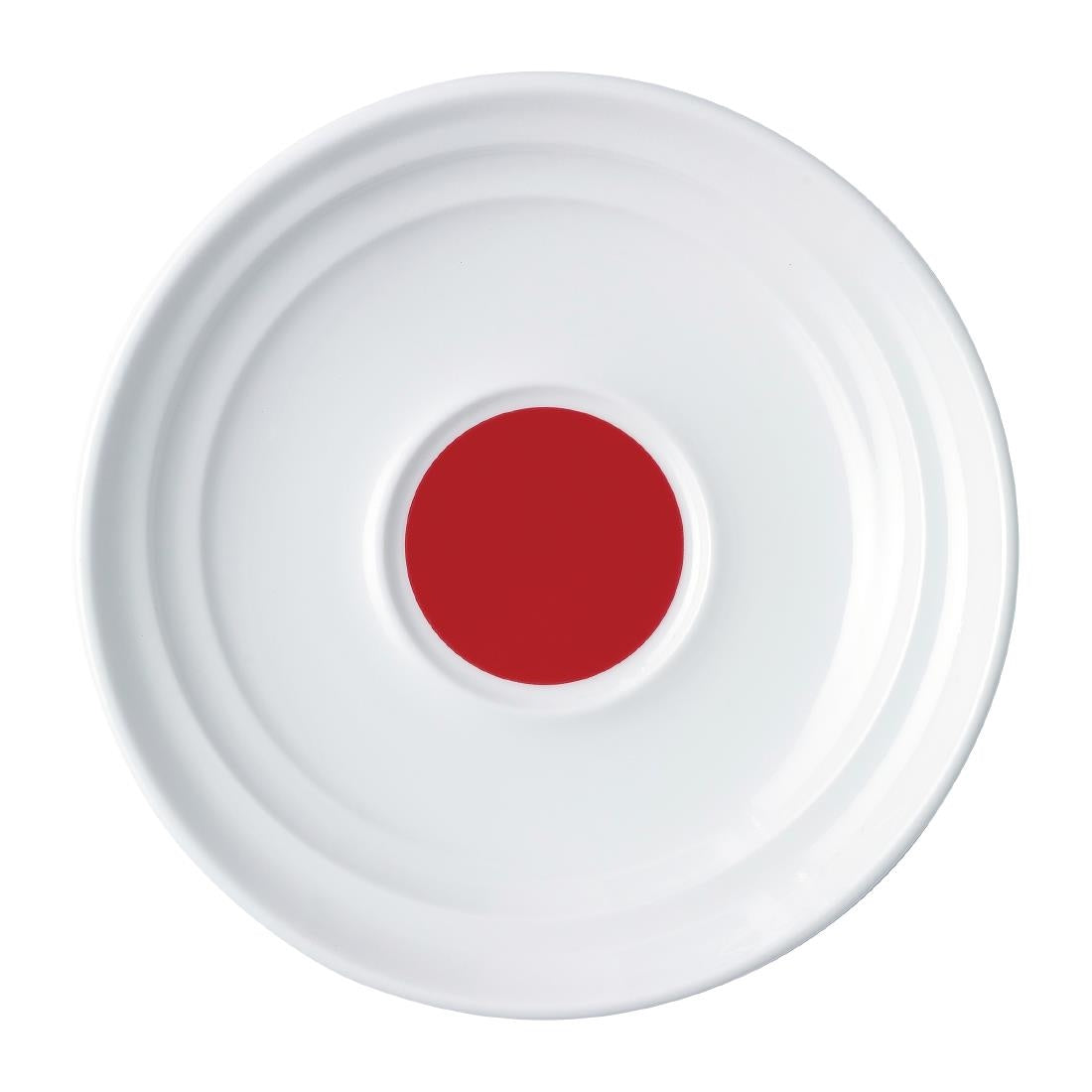 Royal Porcelain Maxadura Resonate Red Inner Well Saucer 165mm (4 Pack) (165mm. 4 Pack) • PAS-FY905