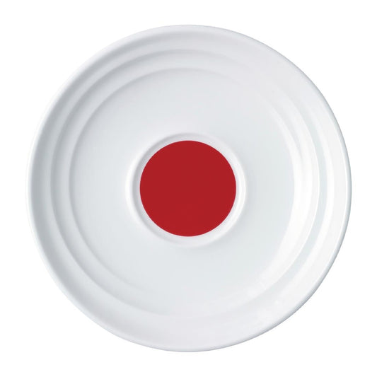 Royal Porcelain Maxadura Resonate Red Inner Well Saucer 165mm (4 Pack) (165mm. 4 Pack) • PAS-FY905