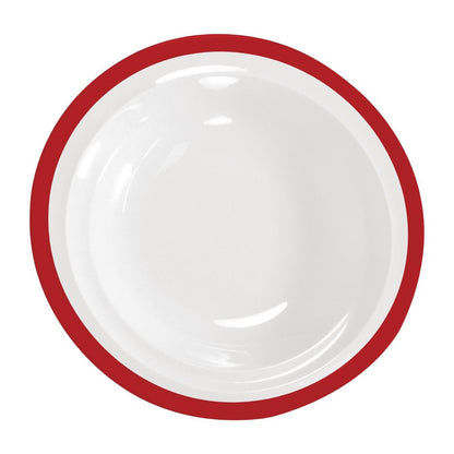 Royal Porcelain Maxadura Resonate Red Band Round Bowl 238mm (12 Pack) (Pack of 12) • PAS-FY906