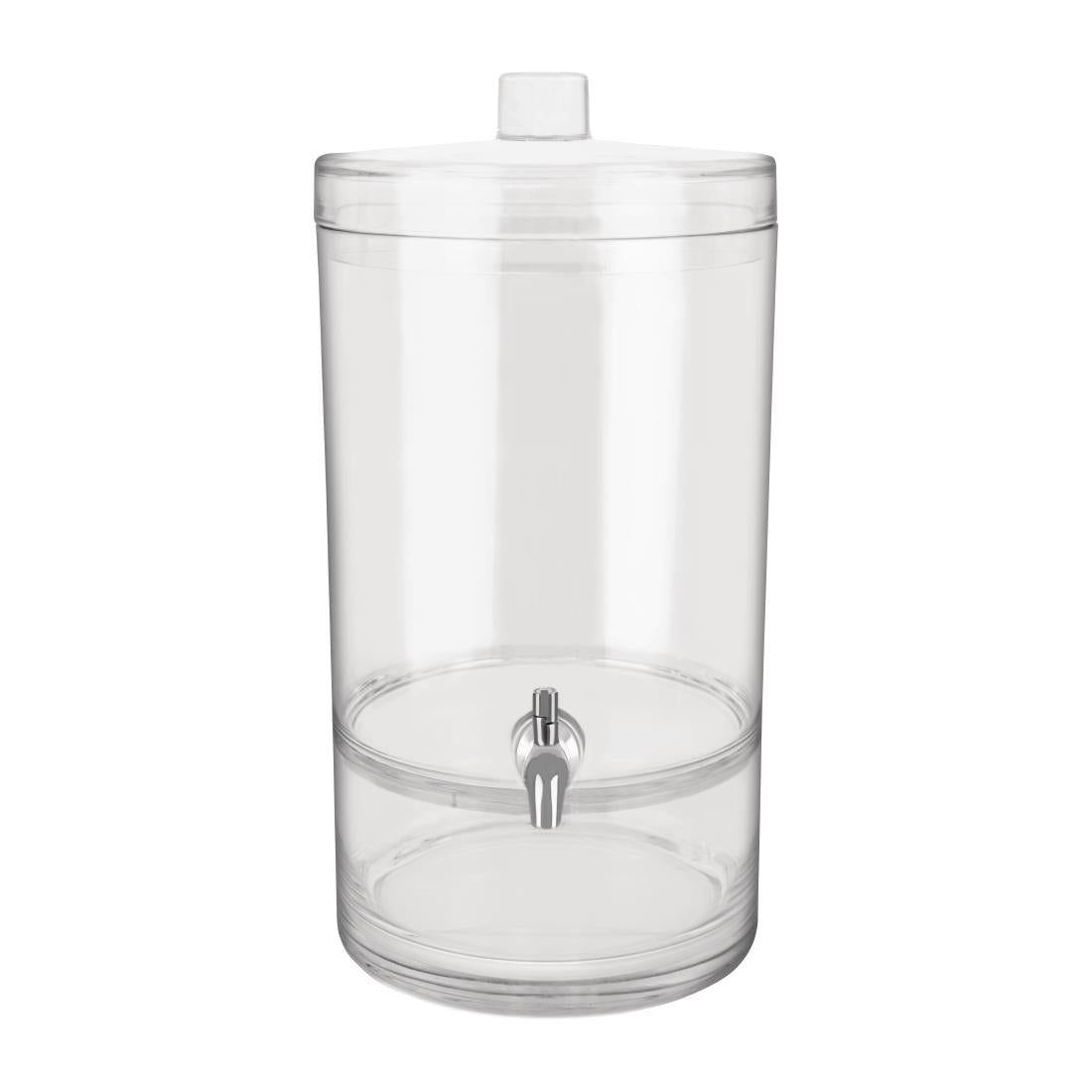 Chef Inox Juice Dispenser Polycarbonate Round 6.4Ltr 247x206x409mm • PAS-FY924