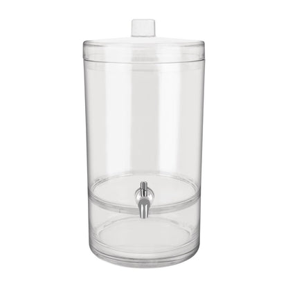 Chef Inox Juice Dispenser Polycarbonate Round 6.4Ltr 247x206x409mm • PAS-FY924