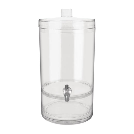 Chef Inox Juice Dispenser Polycarbonate Round 6.4Ltr 247x206x409mm • PAS-FY924