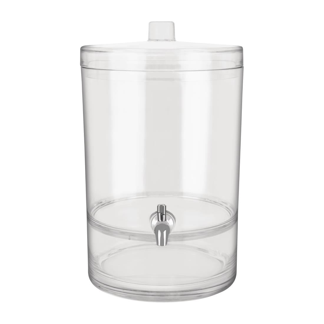 Chef Inox Juice Dispenser Polycarbonate Round 8.9Ltr 297x253x413mm • PAS-FY925