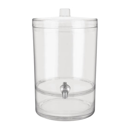 Chef Inox Juice Dispenser Polycarbonate Round 8.9Ltr 297x253x413mm • PAS-FY925