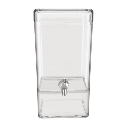 Chef Inox Juice Dispenser Polycarbonate Square 7.5Ltr 247x200x348mm • PAS-FY926