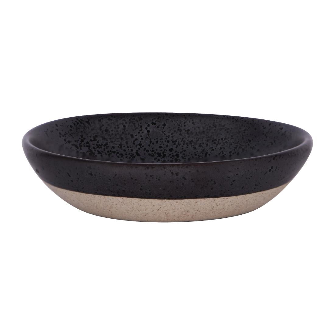 Tablekraft Soho Round Coupe Dish Speckle Black - 103x95x25mm (12 Pack) • PAS-FY928