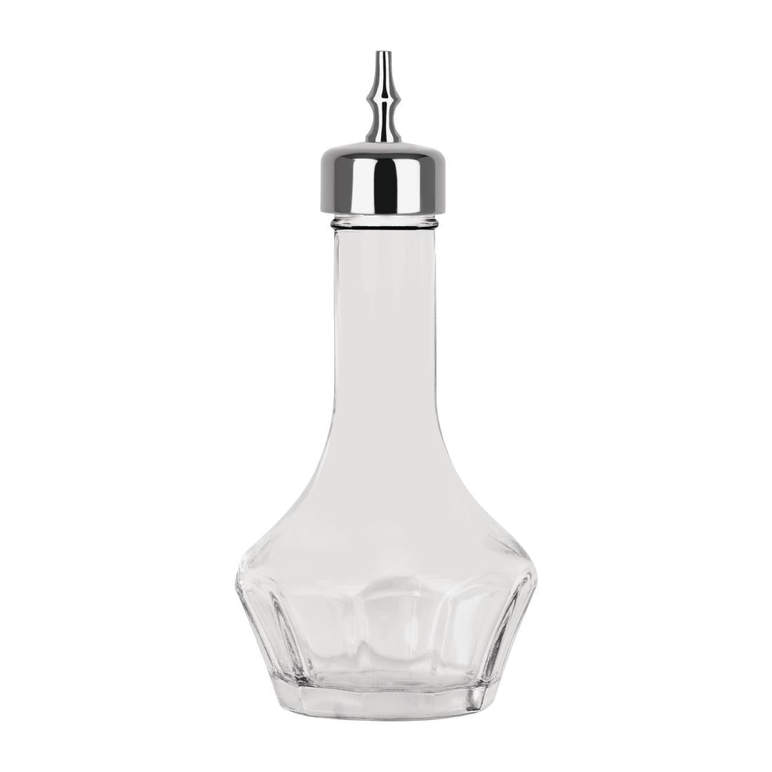 Zanzi Bitters Bottle Glass 50ml Gunmetal - 19x37x120mm • PAS-FY955
