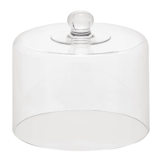 Chef Inox Cloche Straight Sided Clear Polycarbonate 208x182mm • PAS-FY966