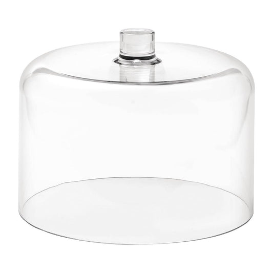 Chef Inox Cloche Straight Sided Clear Polycarbonate 275x212mm • PAS-FY967