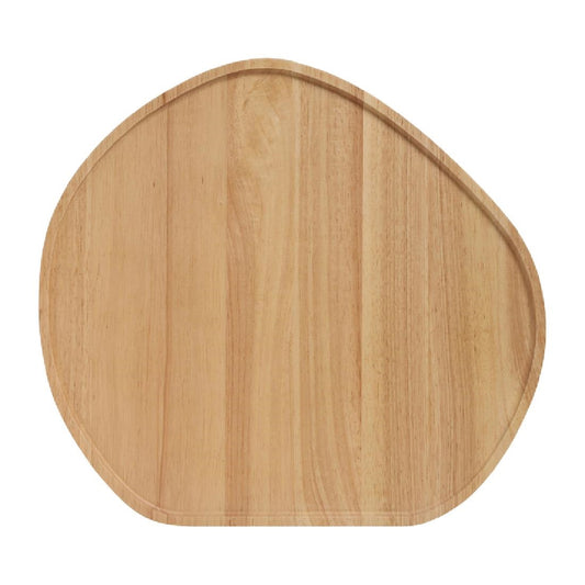 Stanley Rogers Round Serving Platter Irregular Wood 495mm (Pack of 2) • PAS-FY972