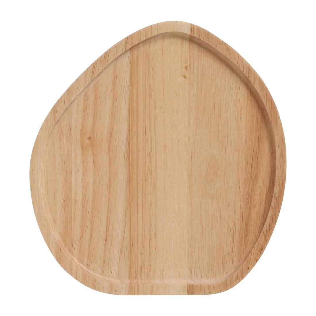 Stanley Rogers Round Serving Platter Irregular Wood 250mm (Pack of 4) • PAS-FY974