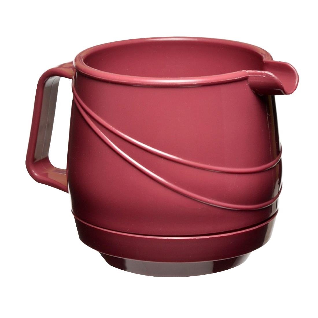 KH Moderne Bev Pourer Insulated 250ml Burgundy Pp/Pu (Box 24) • PAS-FZ119