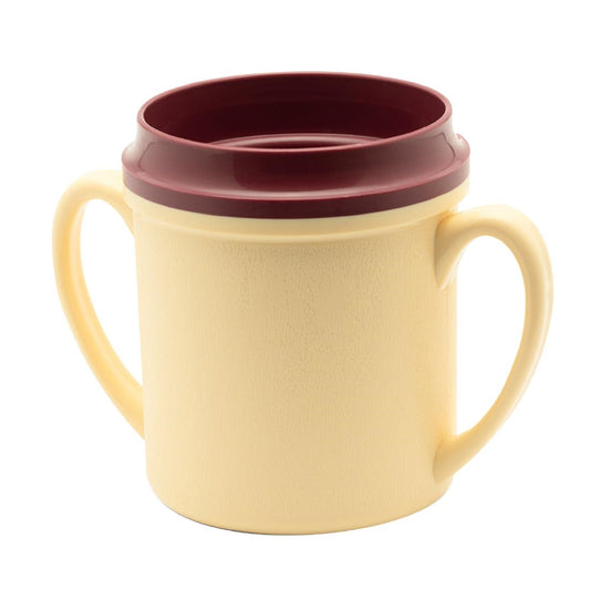 KH Traditional Mug Double Handle Insulated 250ml Yellow (24 Pack) (Capacity: 250ml | Yellow | Pack of 24) • PAS-FZ127