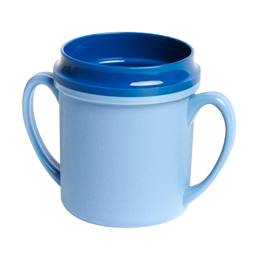 KH Traditional Mug Double Handle Insulated 250ml Blue (24 Pack) (Capacity: 250ml | Blue | Pack of 24) • PAS-FZ128