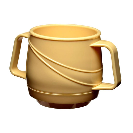 KH Moderne Bev Mug Insulated Double Handle 250ml Yellow (24 Pack) (Capacity: 250ml | Yellow | Pack of 24) • PAS-FZ129
