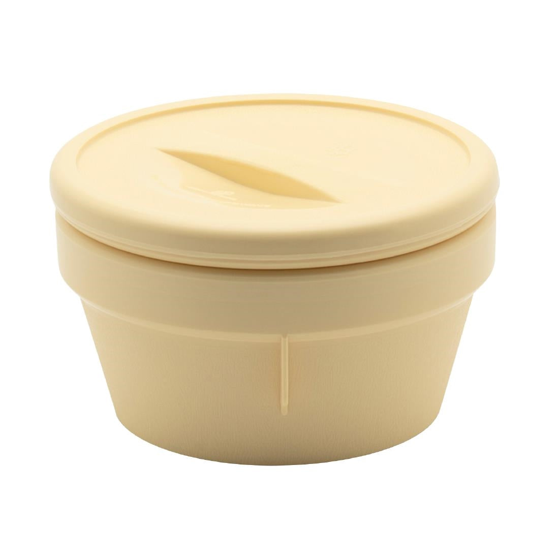 KH Traditional Taper Soup Bowl Insulated Yellow Pp/Pu (6 Pack) (Capacity: 250ml | Yellow | Pack of 6) • PAS-FZ146