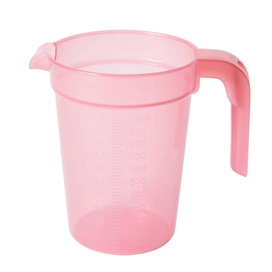 KH Jug Graduated 1Ltr Burgundy Tint Pp (12 Pack) (Capacity: 1Ltr | Burgundy Tint | Pack of 12) • PAS-FZ155