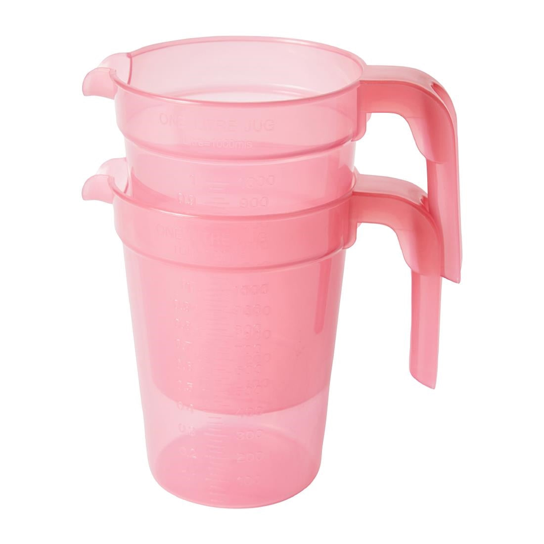 KH Jug Graduated 1Ltr Burgundy Tint Pp (12 Pack) (Pack of 12) • PAS-FZ155