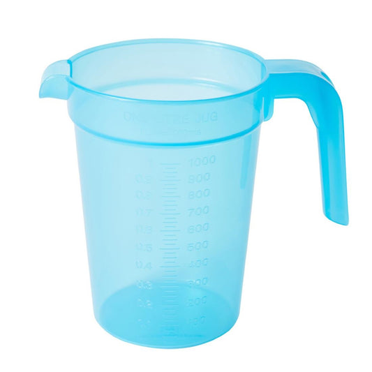 KH Jug Graduated 1Ltr Blue Tint Pp (12 Pack) (Capacity: 1Ltr | Blue Tint | Pack of 12) • PAS-FZ156