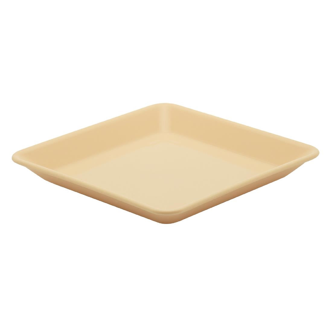 KH Bread/Butter Plate 140x140mm Yellow Pp (12 Pack) (140mm | Yellow | Pack of 12) • PAS-FZ163