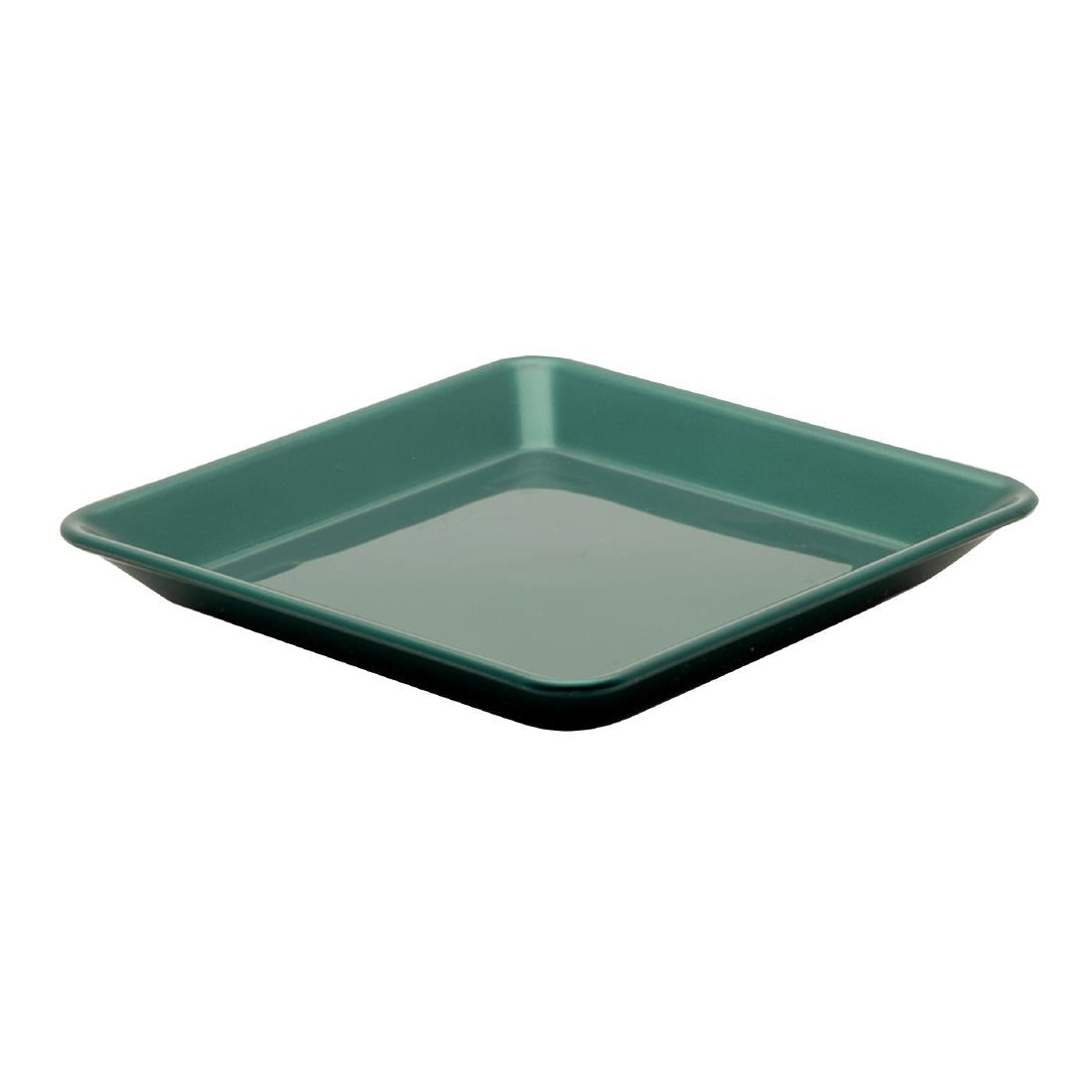 KH Bread/Butter Plate 140x140mm Green Pp (Box 12) • PAS-FZ166