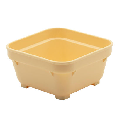 KH Square Bowl 100mm Yellow Pp (12 Pack) (100mm | Yellow | Pack of 12) • PAS-FZ169