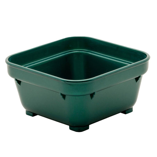 KH Square Bowl 100mm Green Pp (12 Pack) (100mm | Green| Pack of 12) • PAS-FZ172