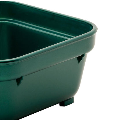 KH Square Bowl 100mm Green Pp (12 Pack) (100mm | Green| Pack of 12) • PAS-FZ172
